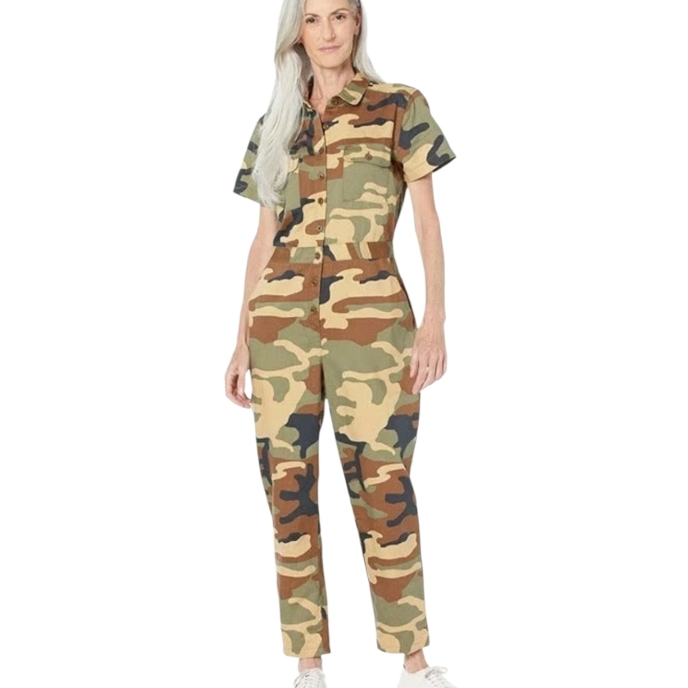 Outerknown Camo Print Jumpsuit